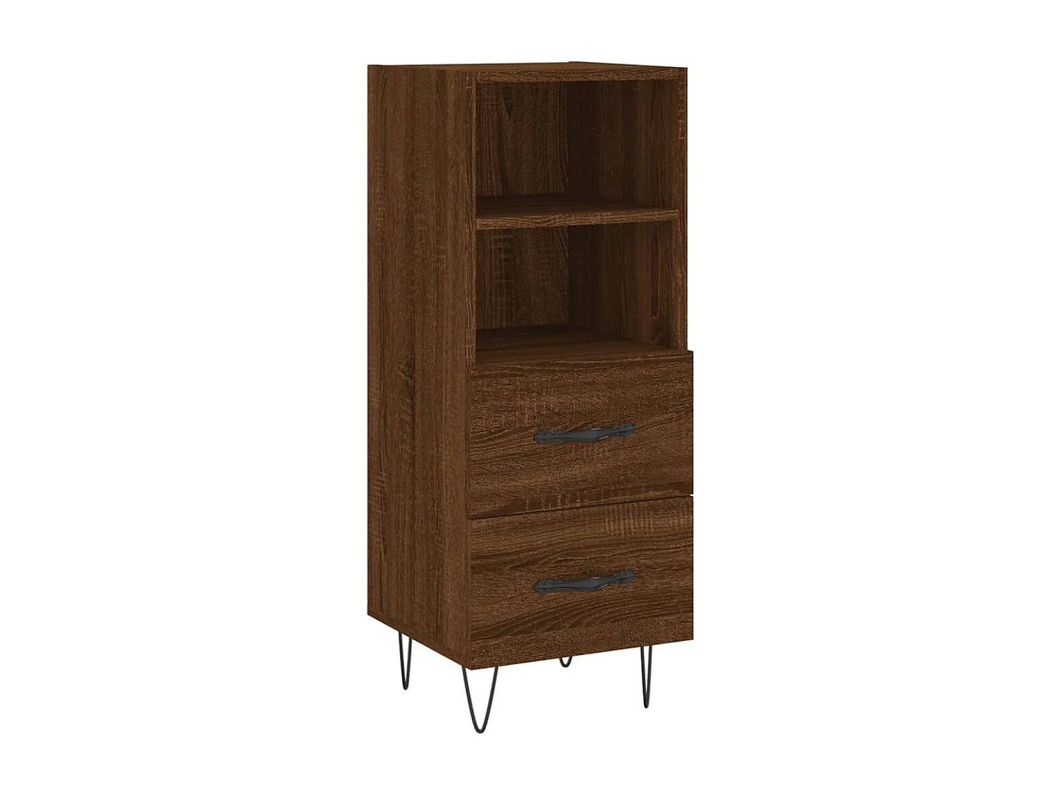 Sideboard Lowboard - Braun Eichen-Optik 34,5x34x90 cm Holzwerkstoff -RM93915