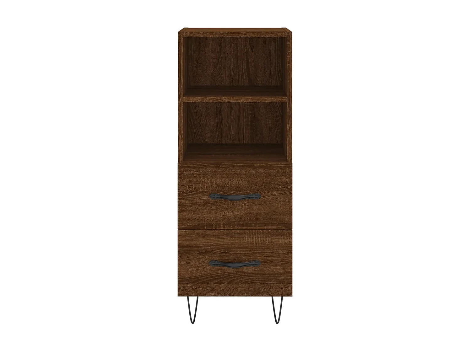 Sideboard Lowboard - Braun Eichen-Optik 34,5x34x90 cm Holzwerkstoff -RM93915