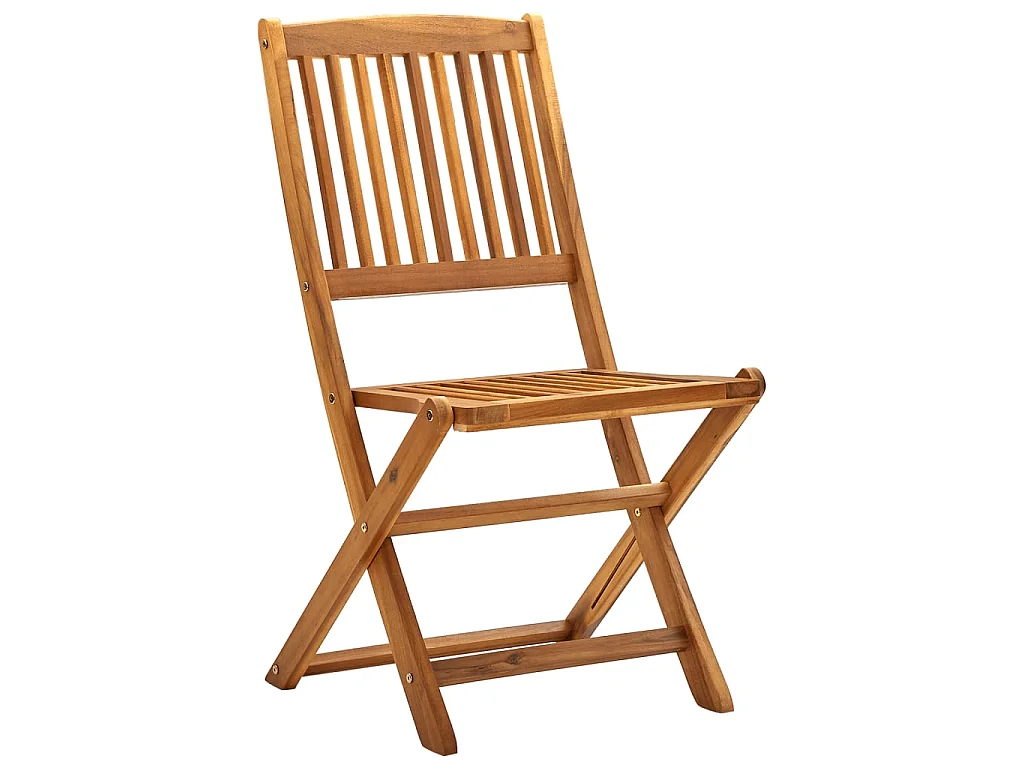 Klappbare Gartenstühle 4 Stk.| Outdoor-Stuhl Massivholz Akazie -gkd882659