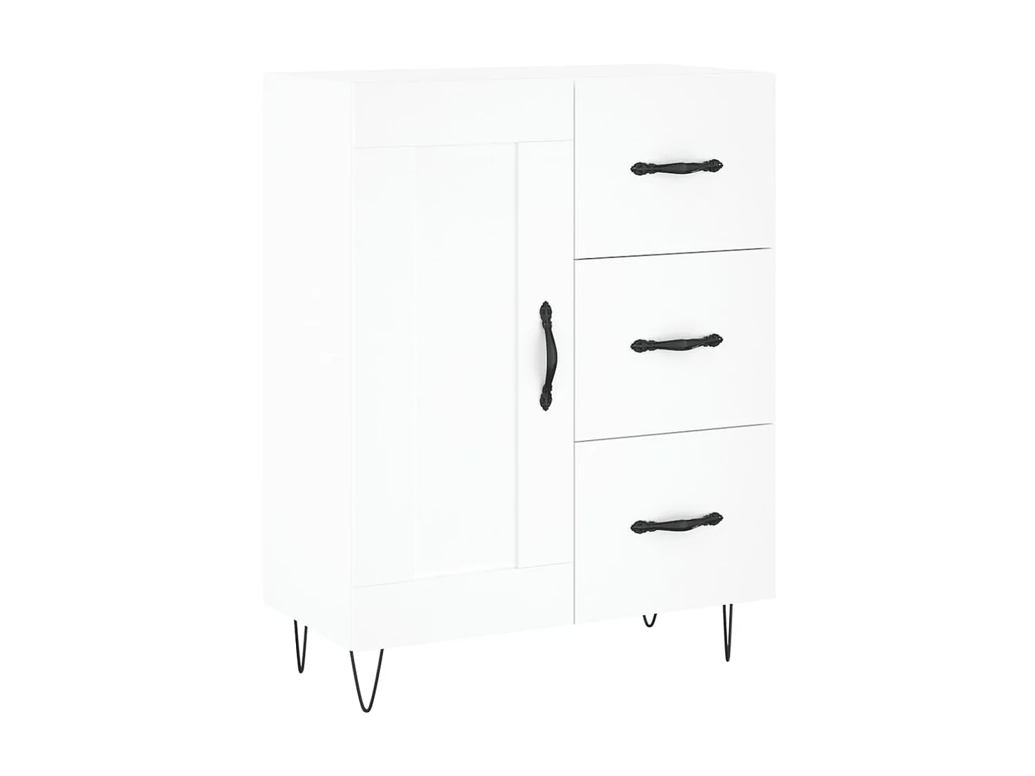 Sideboard Weiß Anrichte 69,5x34x90 cm Holzwerkstoff -RM94676