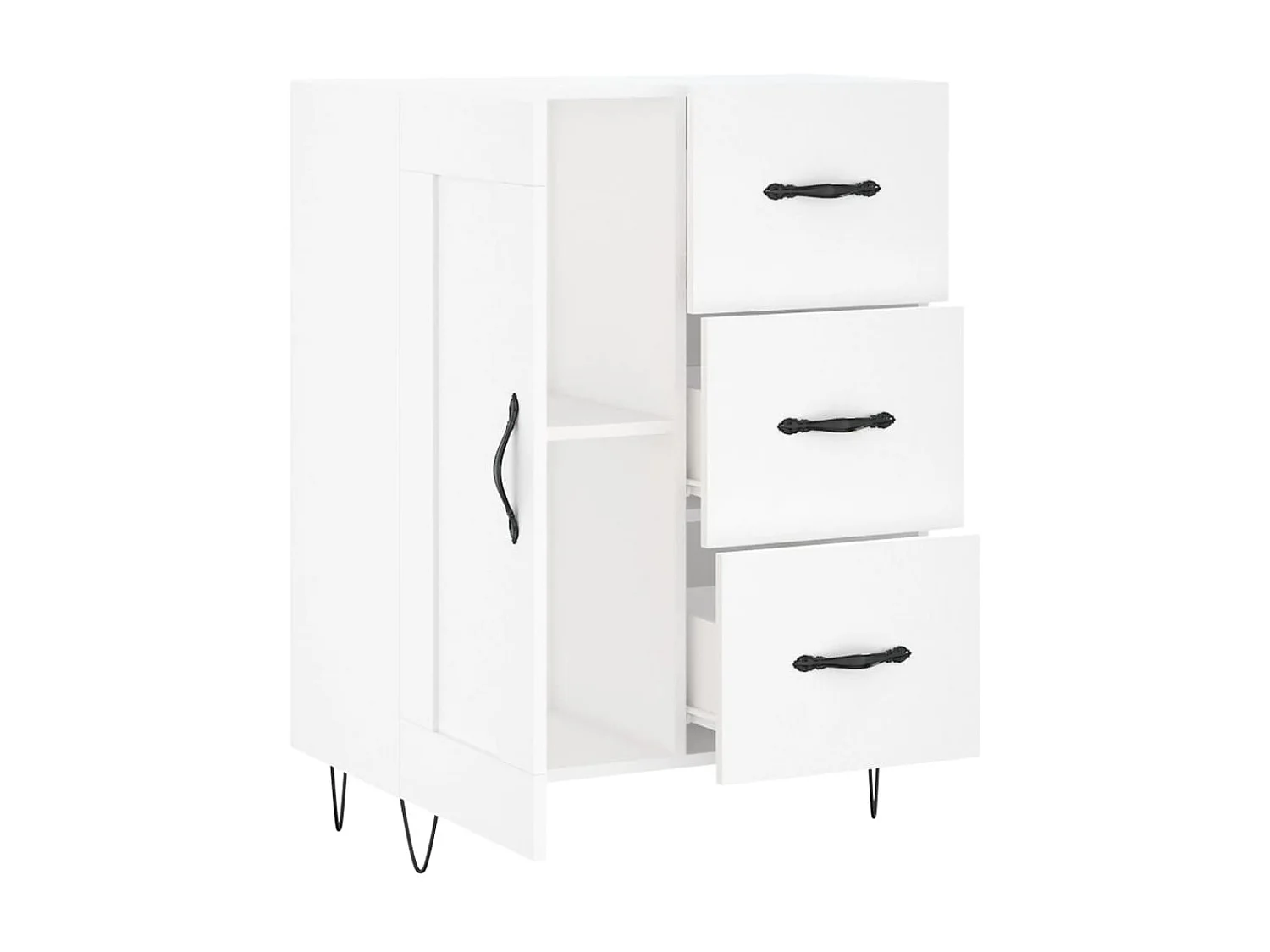 Sideboard Weiß Anrichte 69,5x34x90 cm Holzwerkstoff -RM94676