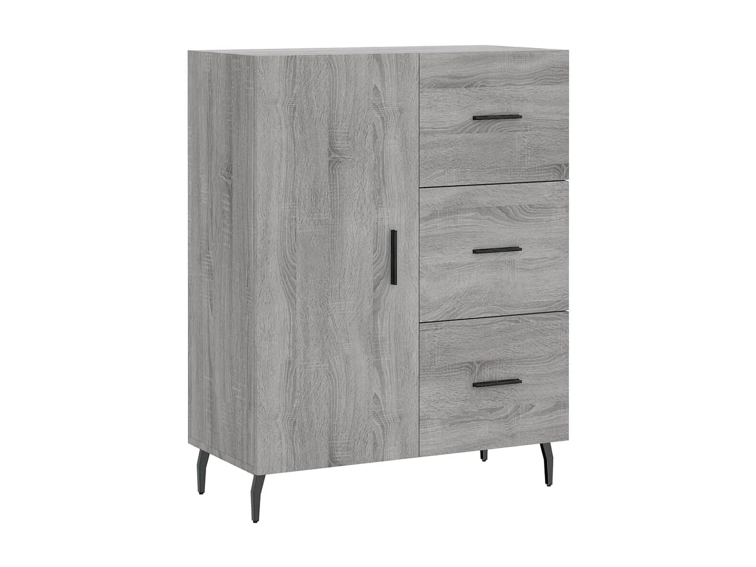 Sideboard Grau Sonoma - Lowboard 69,5x34x90 cm Holzwerkstoff -RM57716