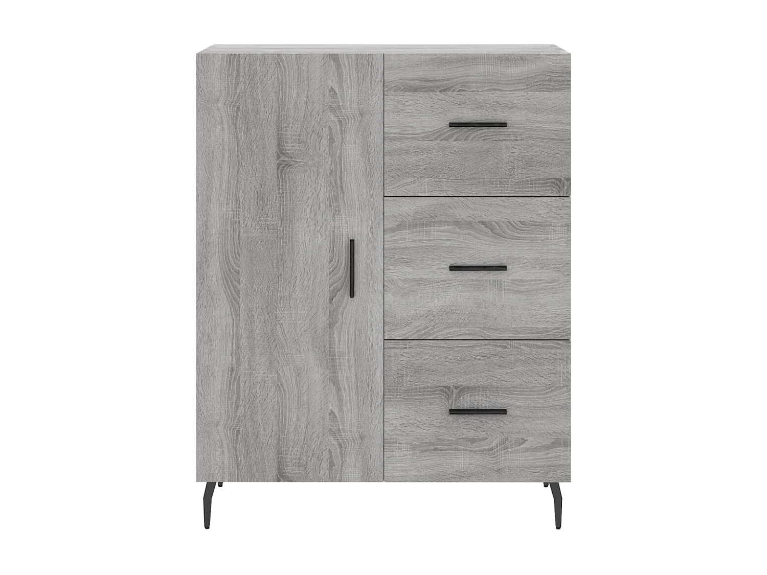 Sideboard Grau Sonoma - Lowboard 69,5x34x90 cm Holzwerkstoff -RM57716