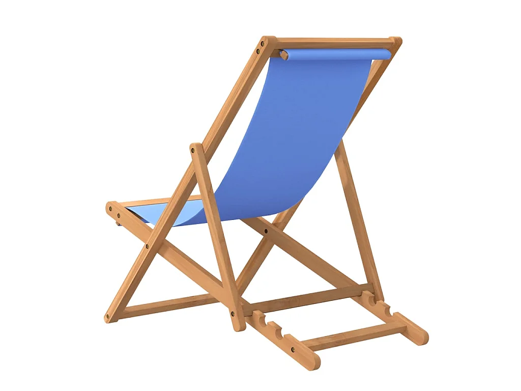 Chaise de jardin Teck 56 x 105 x 96 cm Bleu SEF47695