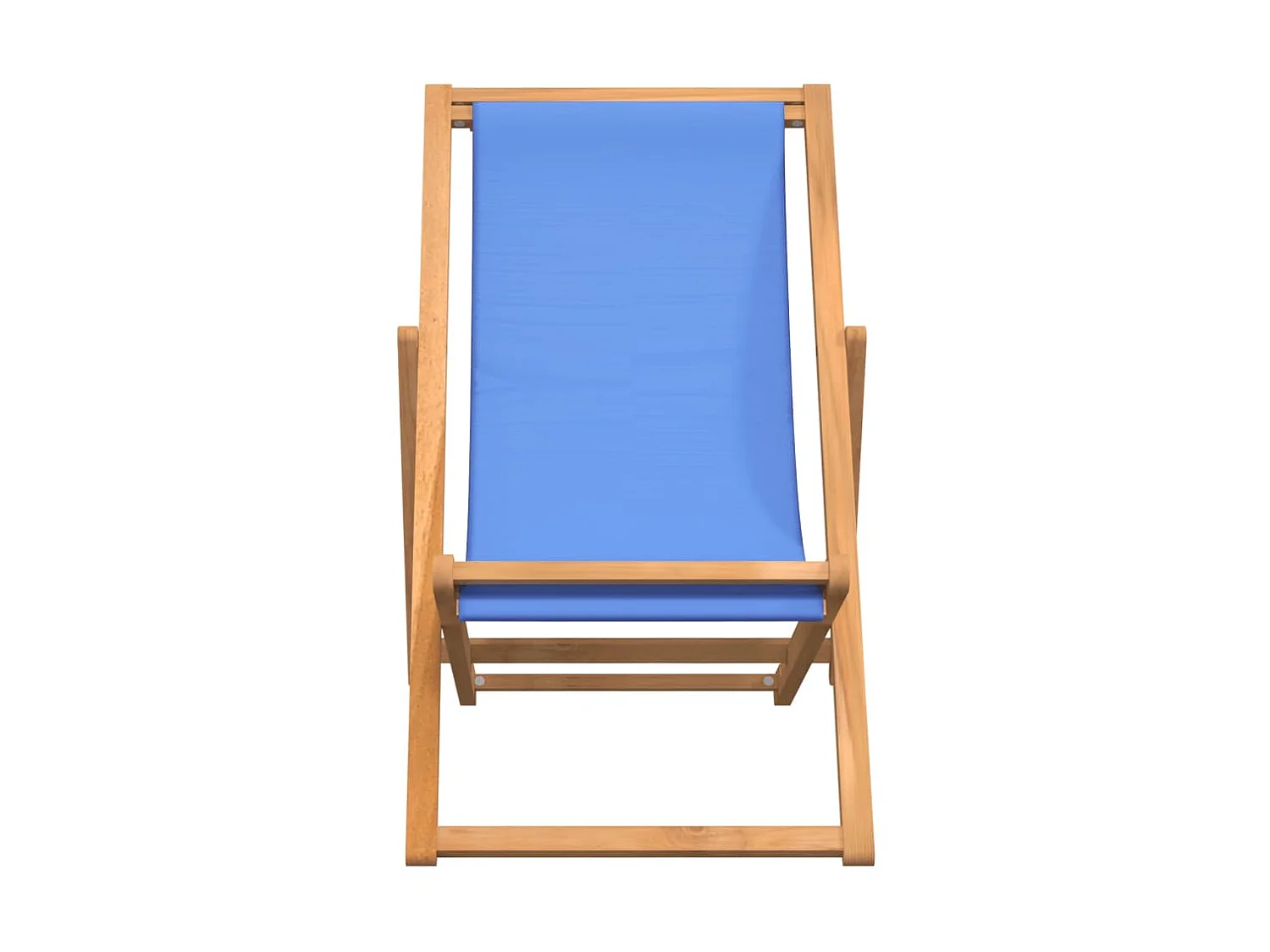 Ligstoel 56x105x96 cm teakhout blauw NL57621