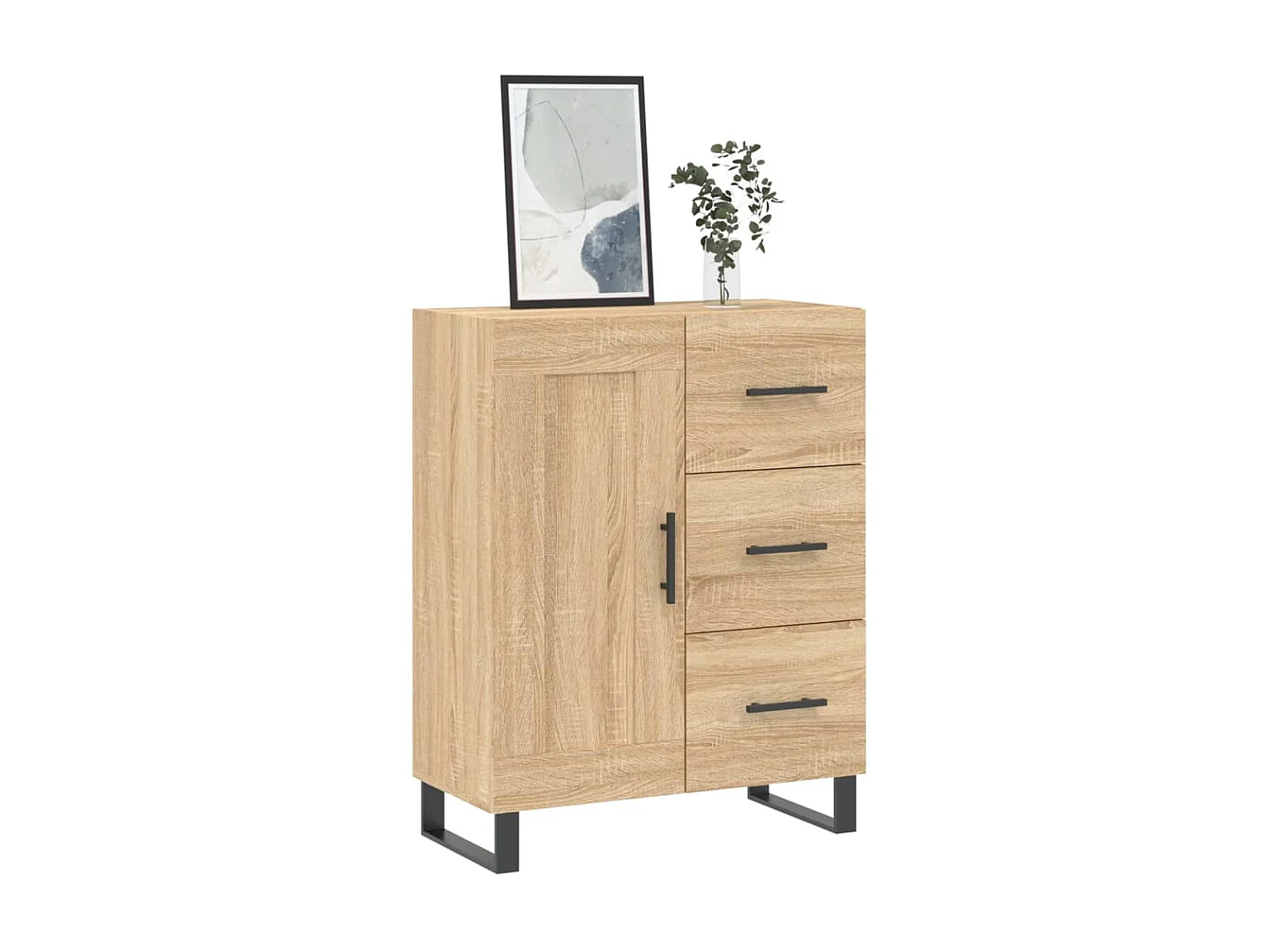 Sideboard Anrichte Sonoma-Eiche 69,5x34x90 cm Holzwerkstoff -RM90514