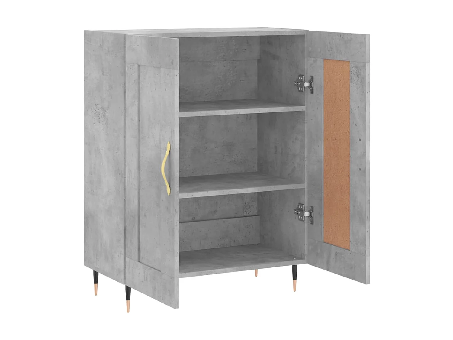 Sideboard Lowboard - Betongrau 69,5x34x90 cm Holzwerkstoff -RM82179