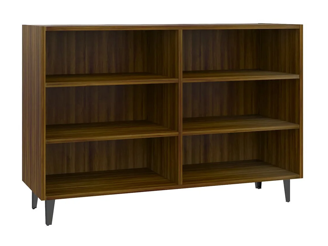 Sideboard Lowboard - Braun Eichen-Optik 103,5x35x70 cm Holzwerkstoff -RM26783