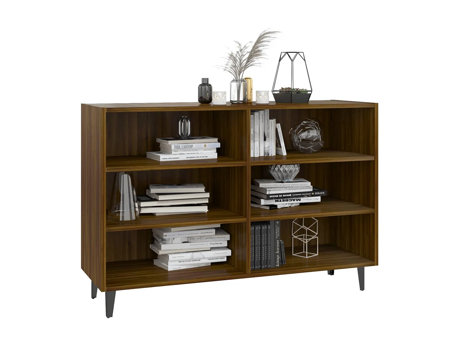 Sideboard Lowboard - Braun Eichen-Optik 103,5x35x70 cm Holzwerkstoff -RM26783