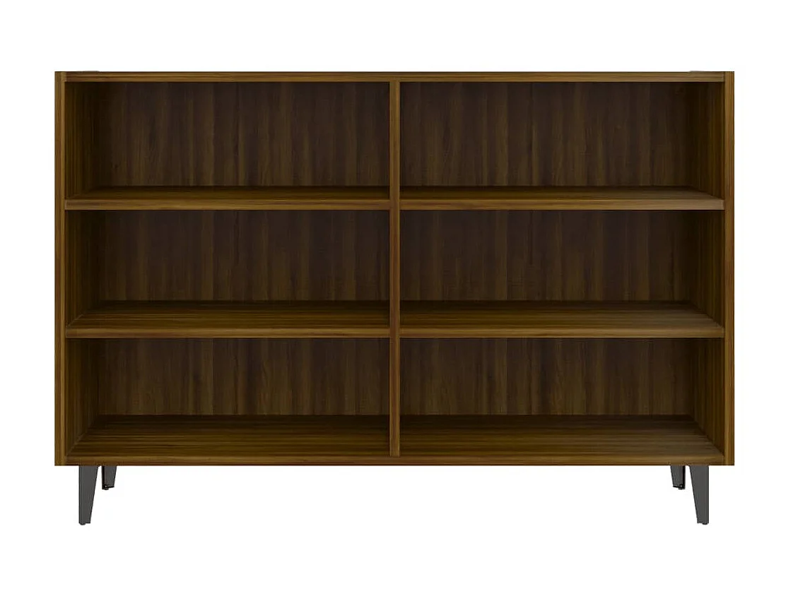 Sideboard Lowboard - Braun Eichen-Optik 103,5x35x70 cm Holzwerkstoff -RM26783