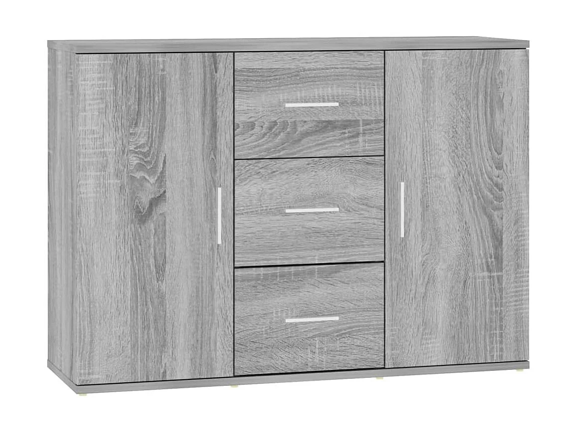 Sideboard Lowboard - Grau Sonoma 91x29,5x65 cm Holzwerkstoff -RM84697