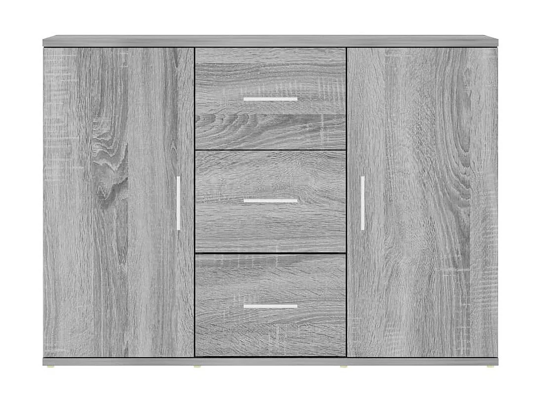 Sideboard Lowboard - Grau Sonoma 91x29,5x65 cm Holzwerkstoff -RM84697