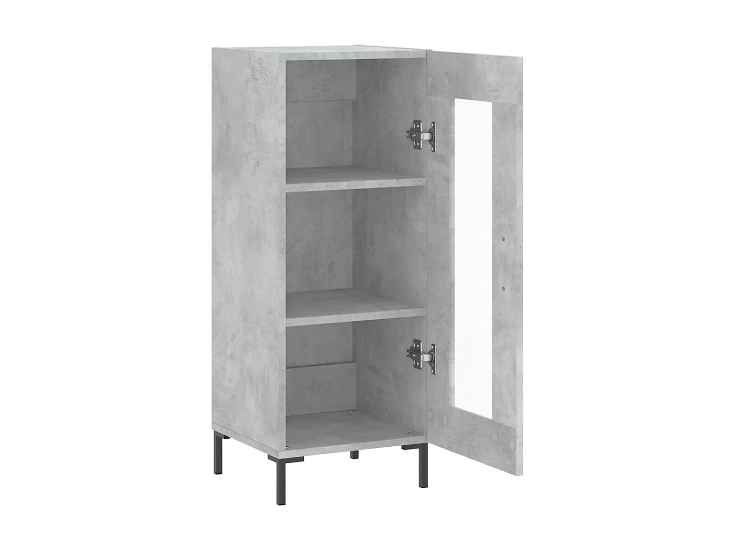 Sideboard Lowboard - Betongrau 34,5x34x90 cm Holzwerkstoff -RM10744