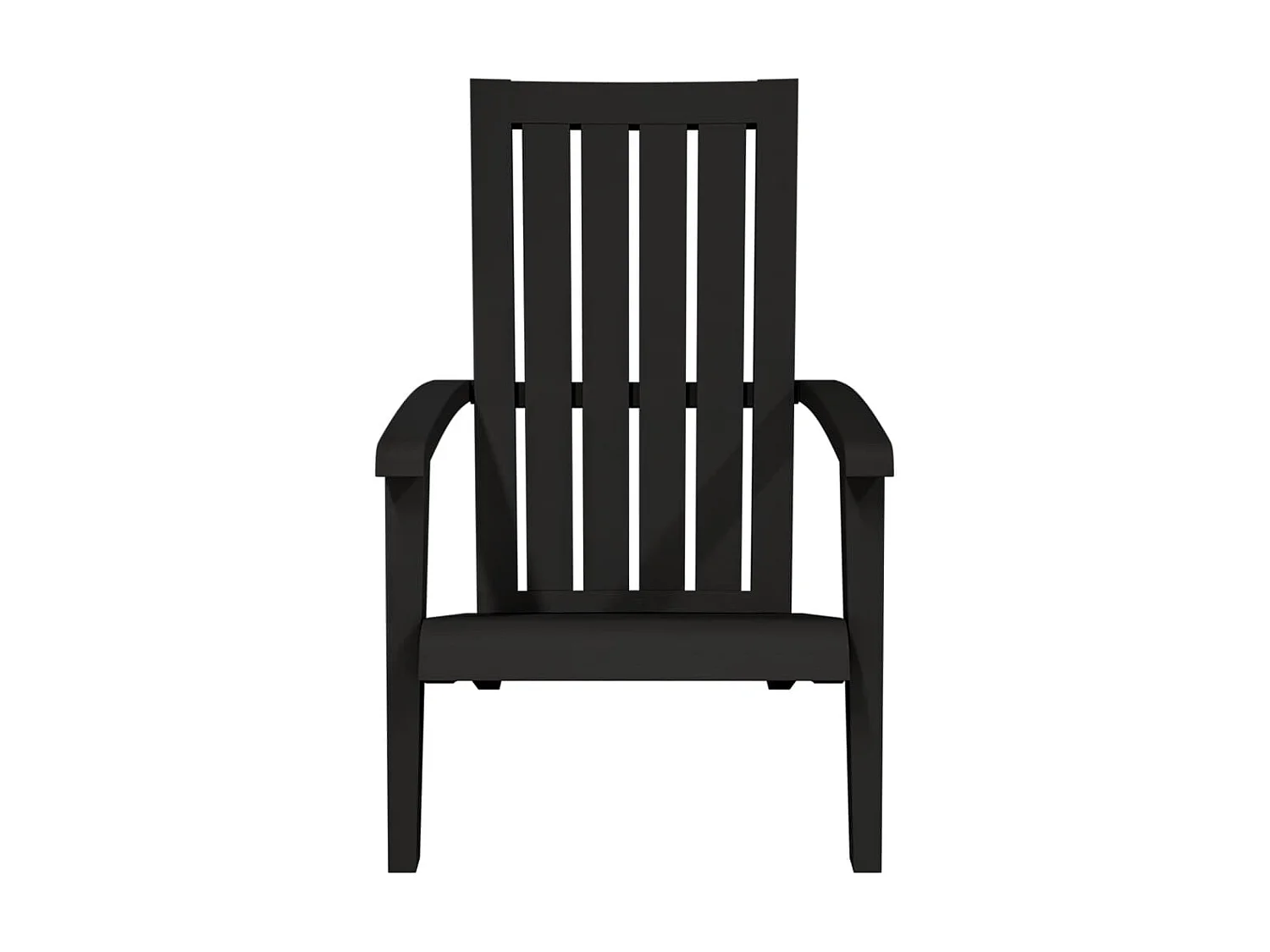 Cadeiras de jardim Adirondack 2 pcs polipropileno preto PT179478