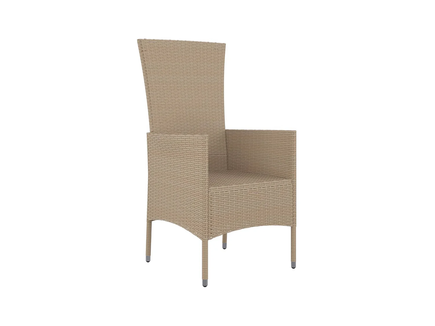 Chaises de jardin avec coussins 2 pcs Résine tressée Beige SEF79685