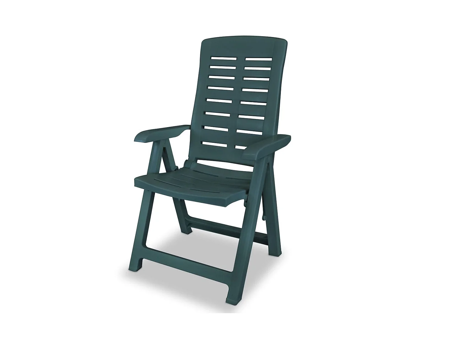 Chaises inclinables de jardin 4 pcs Plastique Vert SEF67912