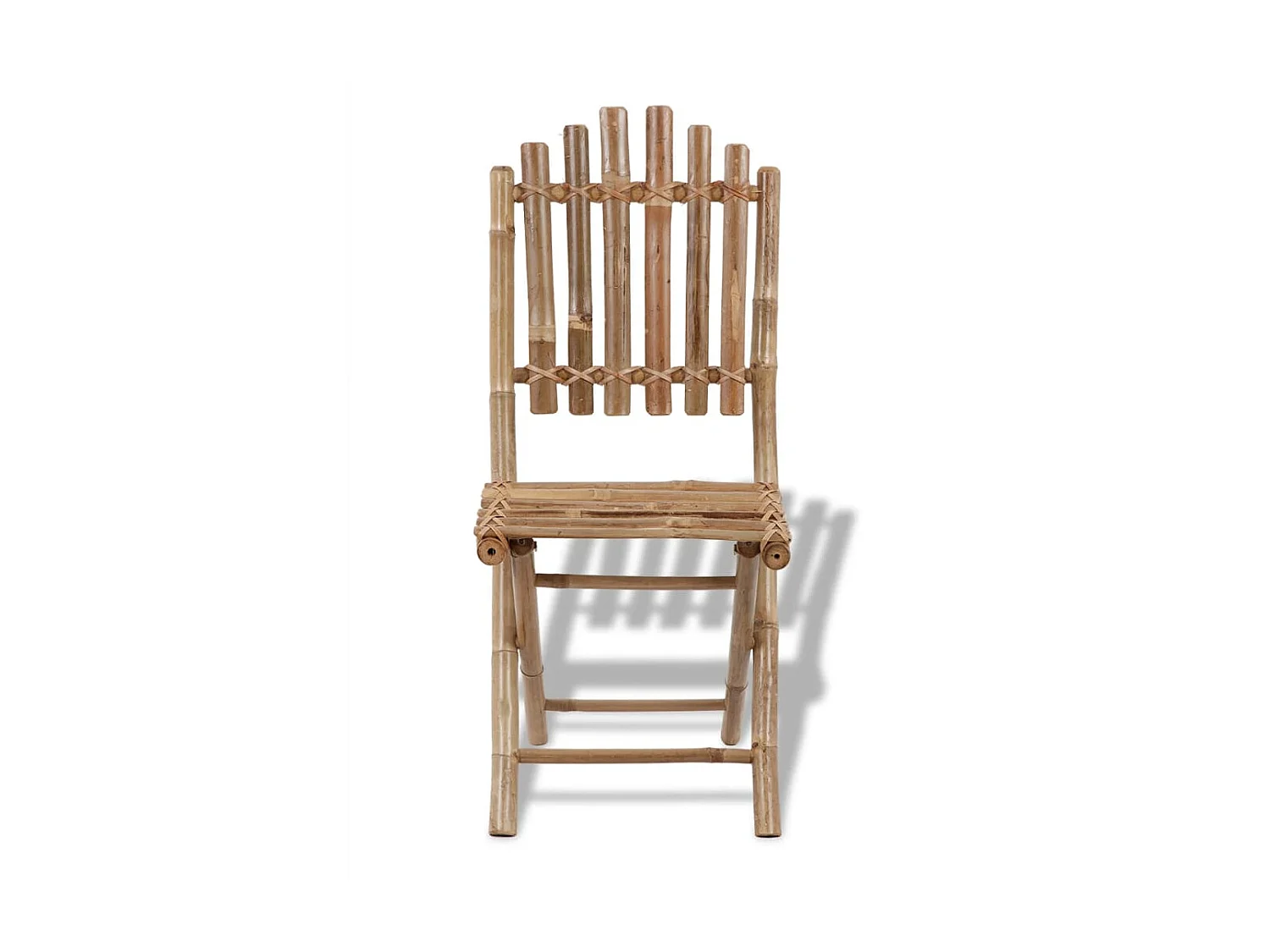 Chaises pliables de jardin 2 pcs Bambou SEF39676