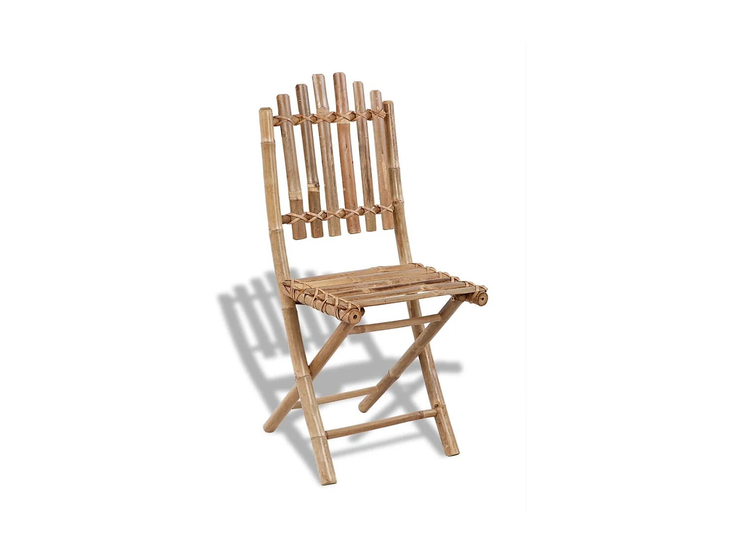Chaises pliables de jardin 2 pcs Bambou SEF39676