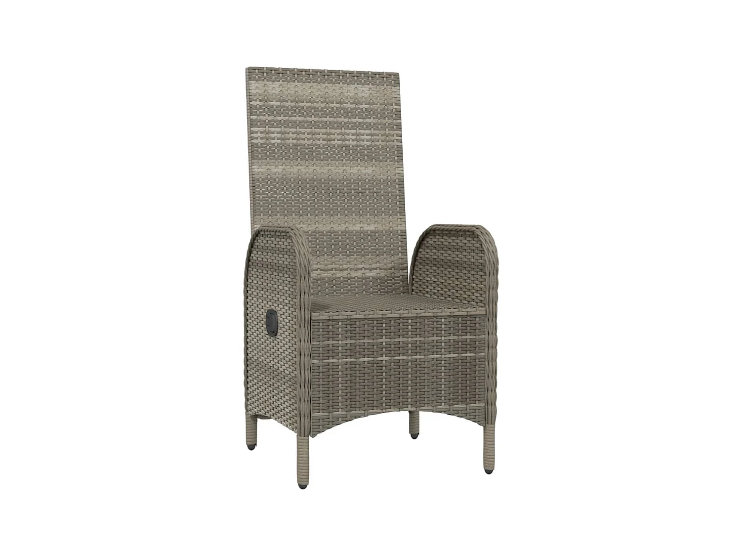 Chaises d'extérieur 2 pcs Résine tressée Gris SEF59252