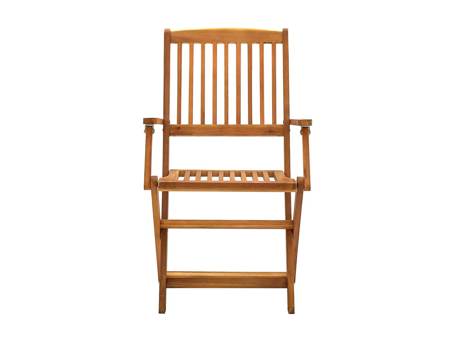 4 Pz Sedie da Giardino Pieghevoli in Legno Massello d'Acacia CFW15573