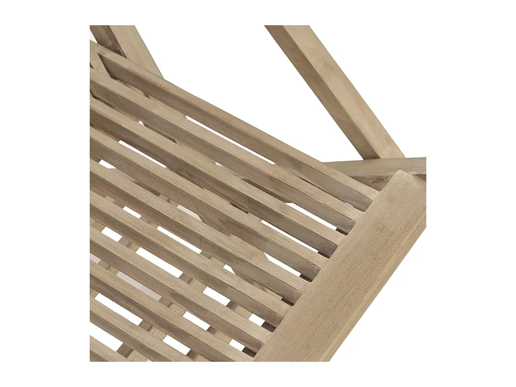 Chaises de jardin pliantes 4 pcs gris 56x61x89 cm bois de teck SEF21632