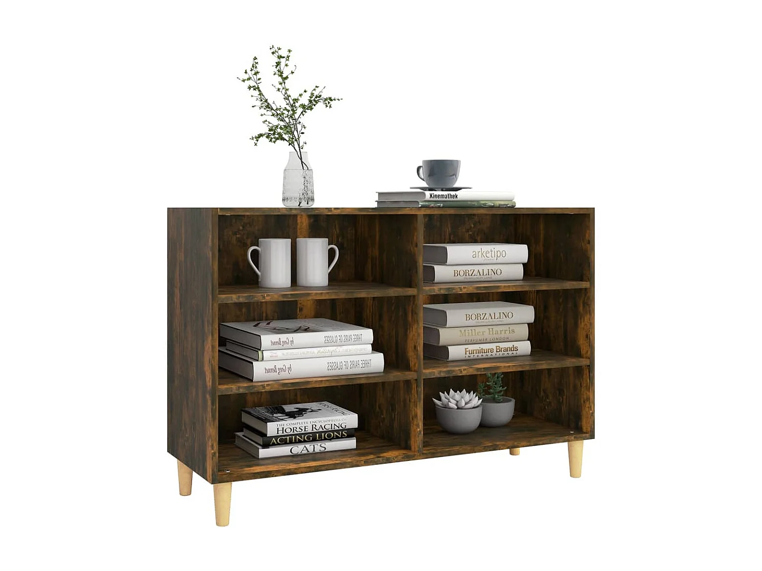 Sideboard Anrichte Räuchereiche 103,5x35x70 cm Holzwerkstoff -RM35100