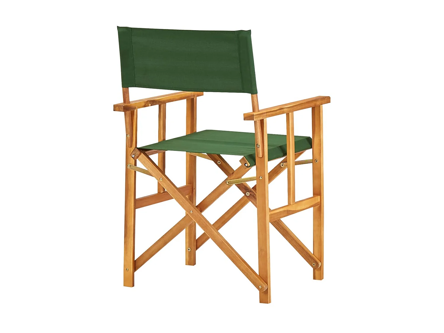 Regisseursstoelen 2 st massief acaciahout groen NL93471