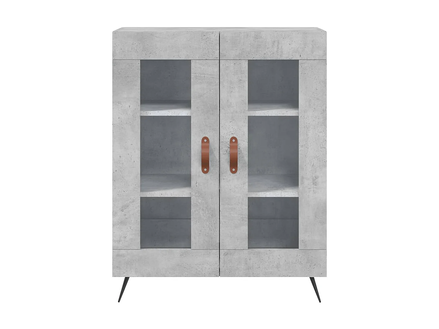 Sideboard Lowboard - Betongrau 69,5x34x90 cm Holzwerkstoff -RM24536