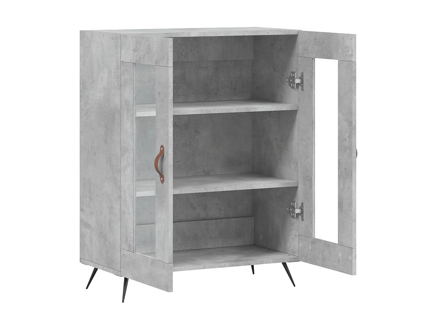 Sideboard Lowboard - Betongrau 69,5x34x90 cm Holzwerkstoff -RM24536