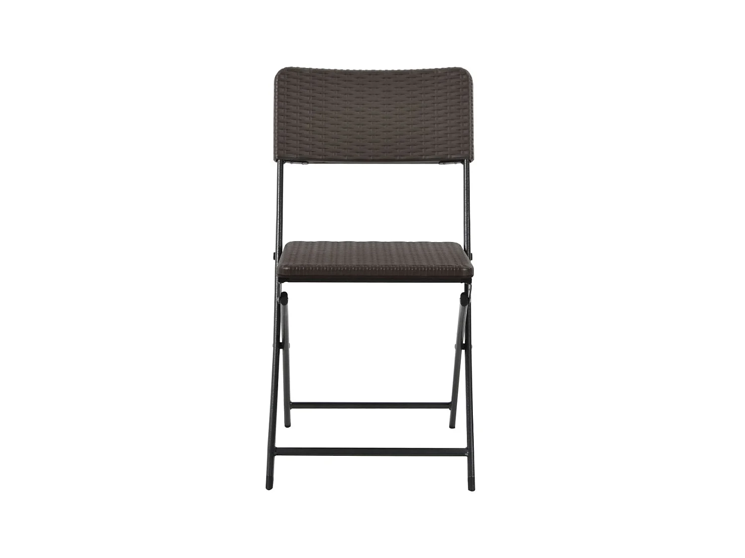 Chaises pliables de jardin 4 pcs PEHD et acier SEF32189