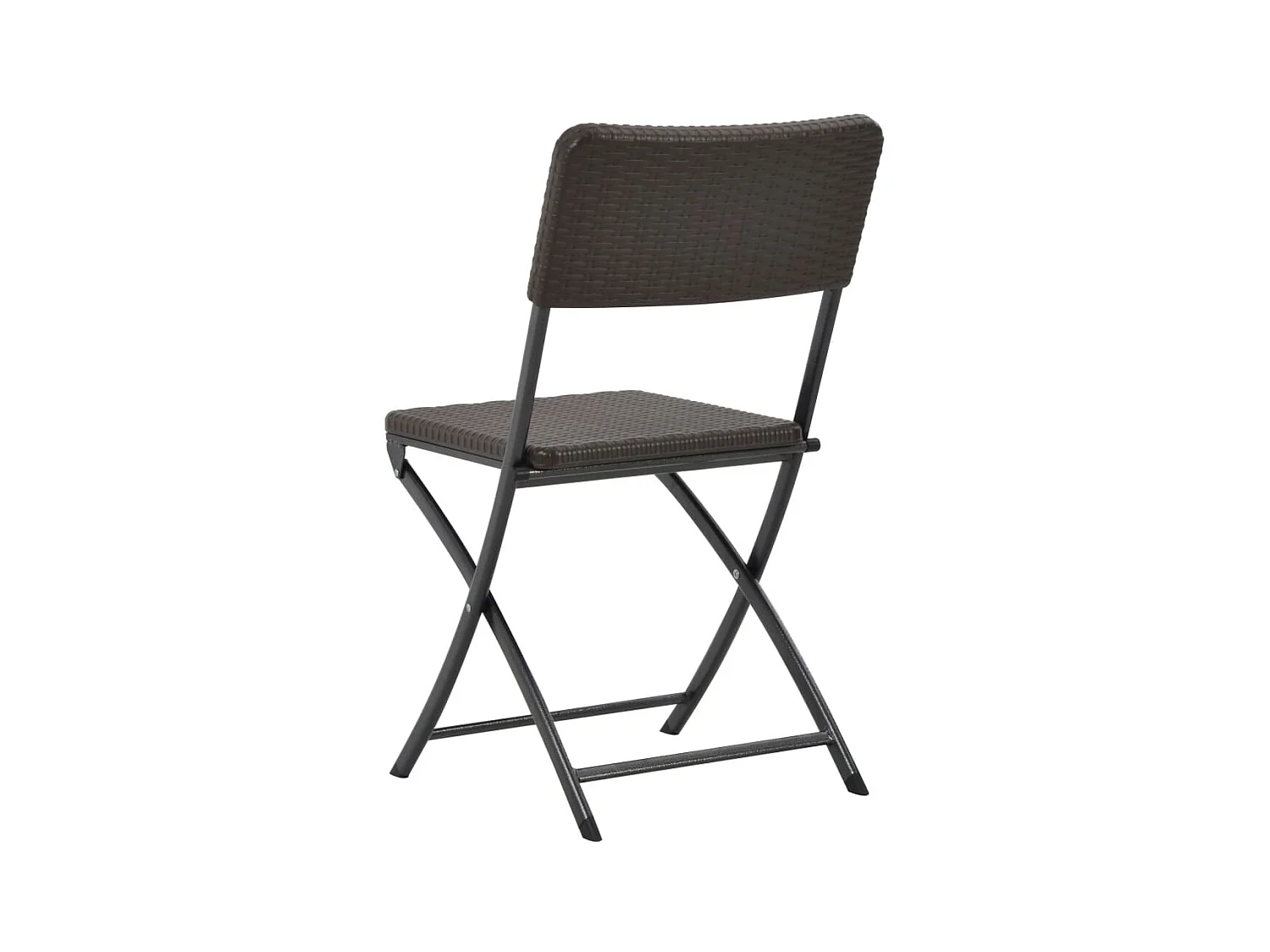 Chaises pliables de jardin 4 pcs PEHD et acier SEF32189