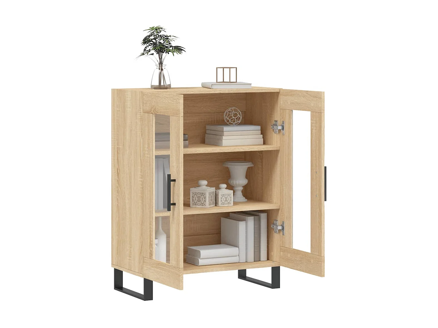 Sideboard Anrichte Sonoma-Eiche 69,5x34x90 cm Holzwerkstoff -RM35022