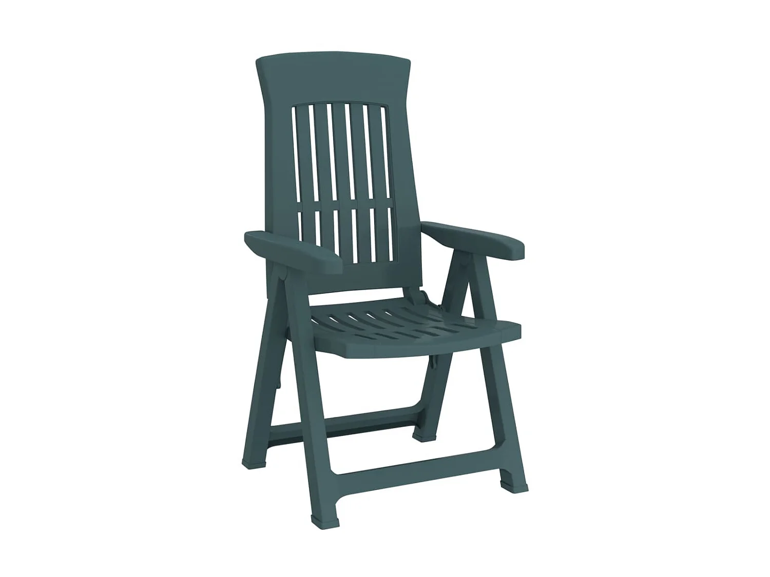 Tuinstoelen 2 st verstelbaar PP groen NL16590