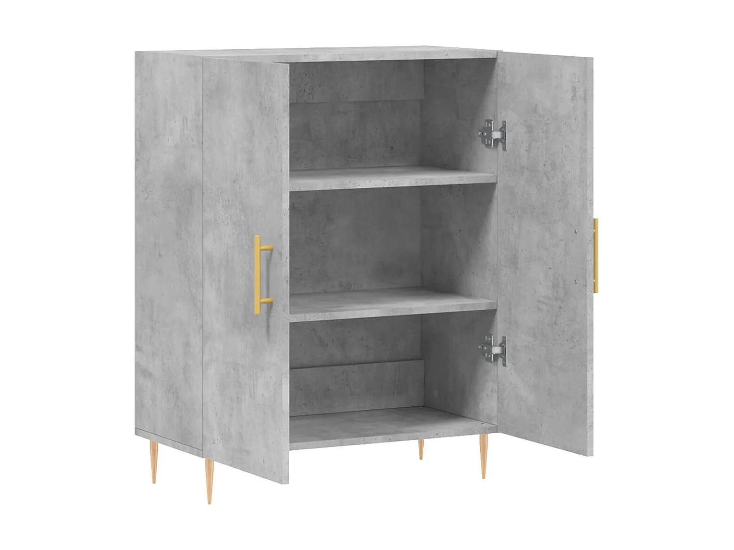 Sideboard Lowboard - Betongrau 69,5x34x90 cm Holzwerkstoff -RM53607