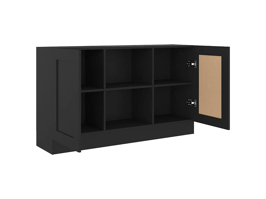 Sideboard Schwarz Anrichte 120x30,5x70 cm Holzwerkstoff -RM99373