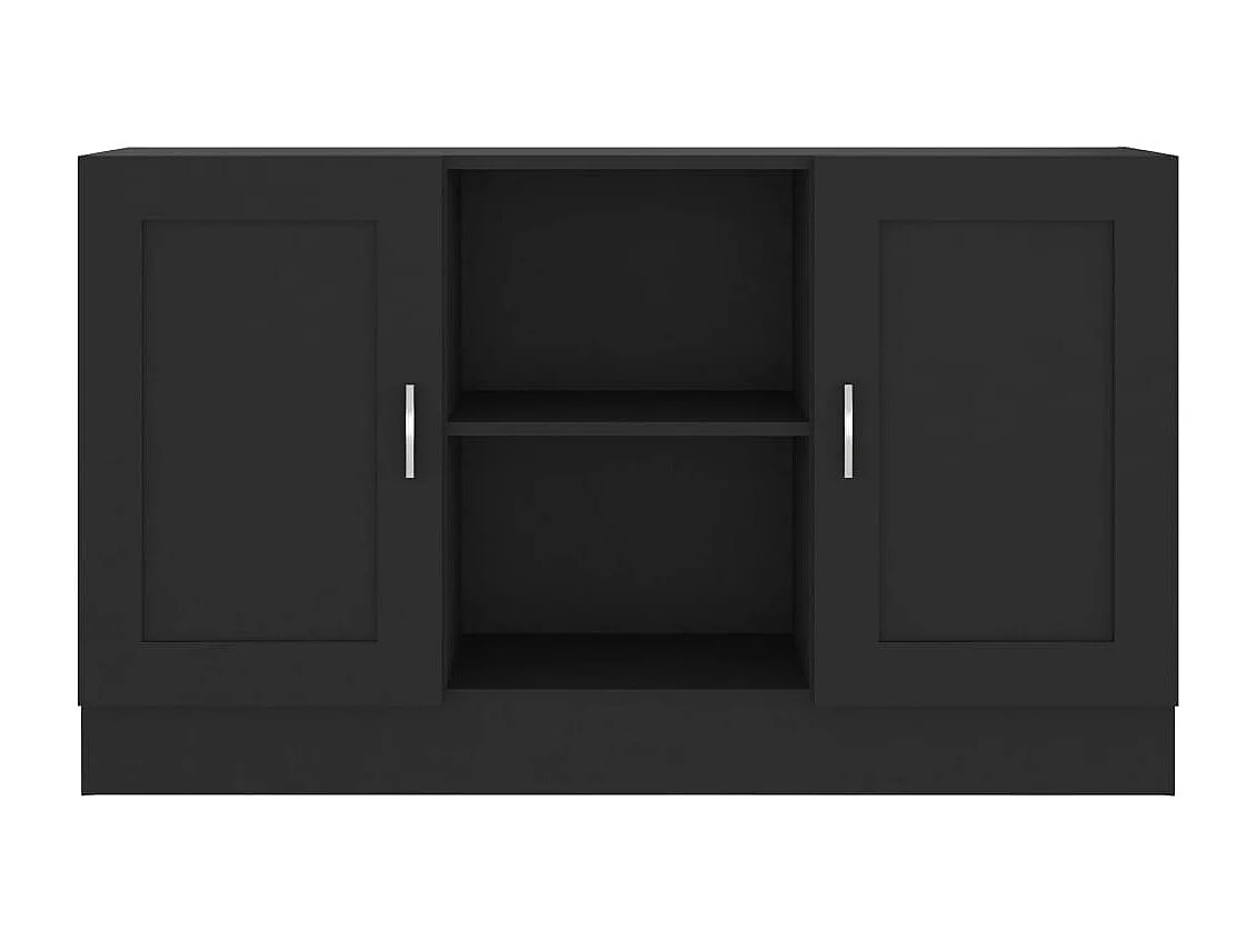 Sideboard Schwarz Anrichte 120x30,5x70 cm Holzwerkstoff -RM99373