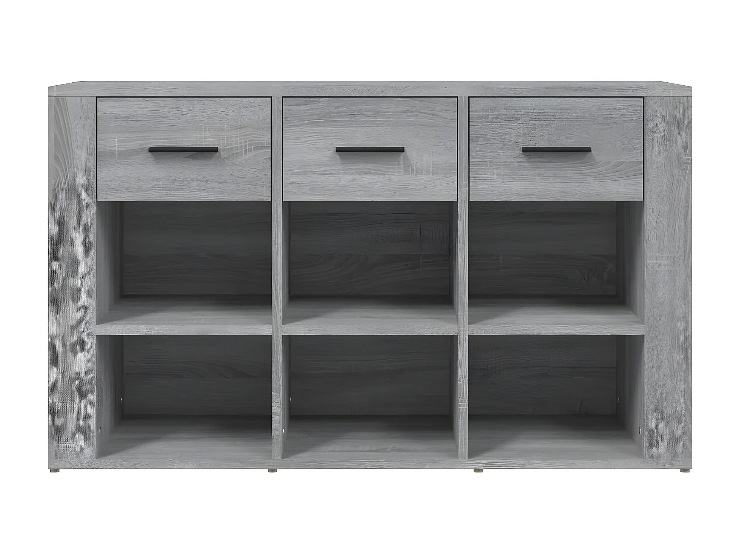 Sideboard Grau Sonoma - Lowboard 100x30x59,5 cm Holzwerkstoff -RM56989