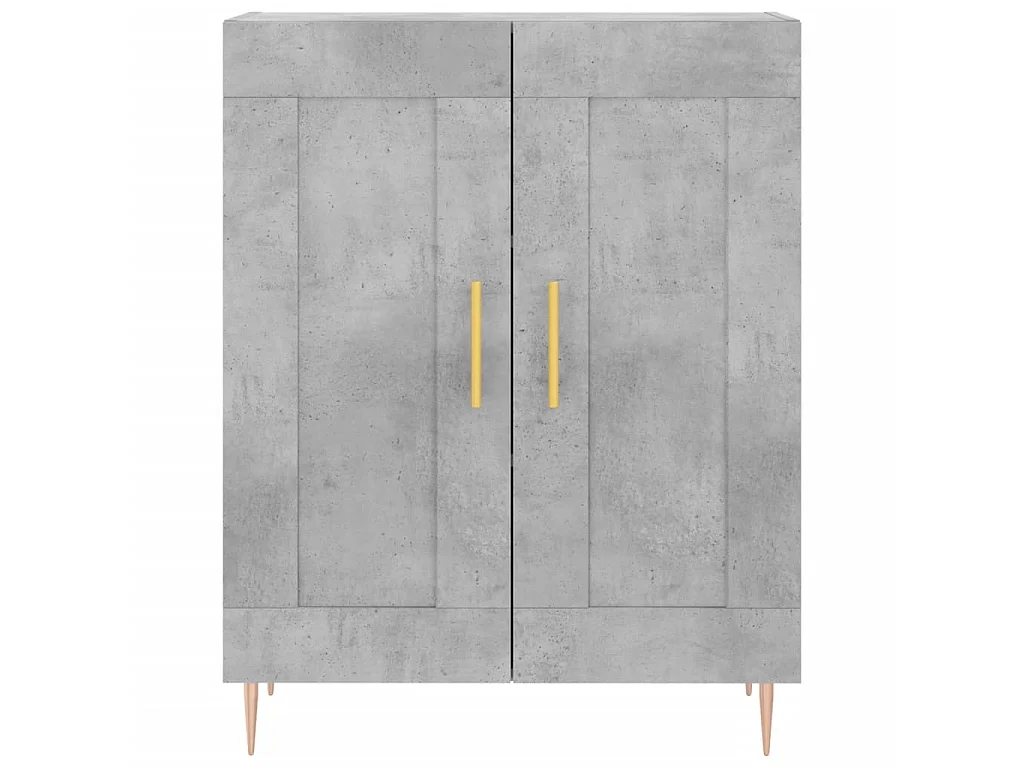 Sideboard Lowboard - Betongrau 69,5x34x90 cm Holzwerkstoff -RM58635