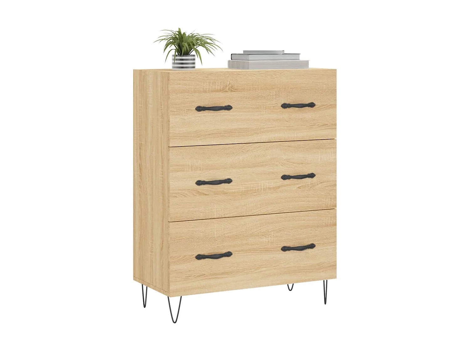 Sideboard Anrichte Sonoma-Eiche 69,5x34x90 cm Holzwerkstoff -RM32065