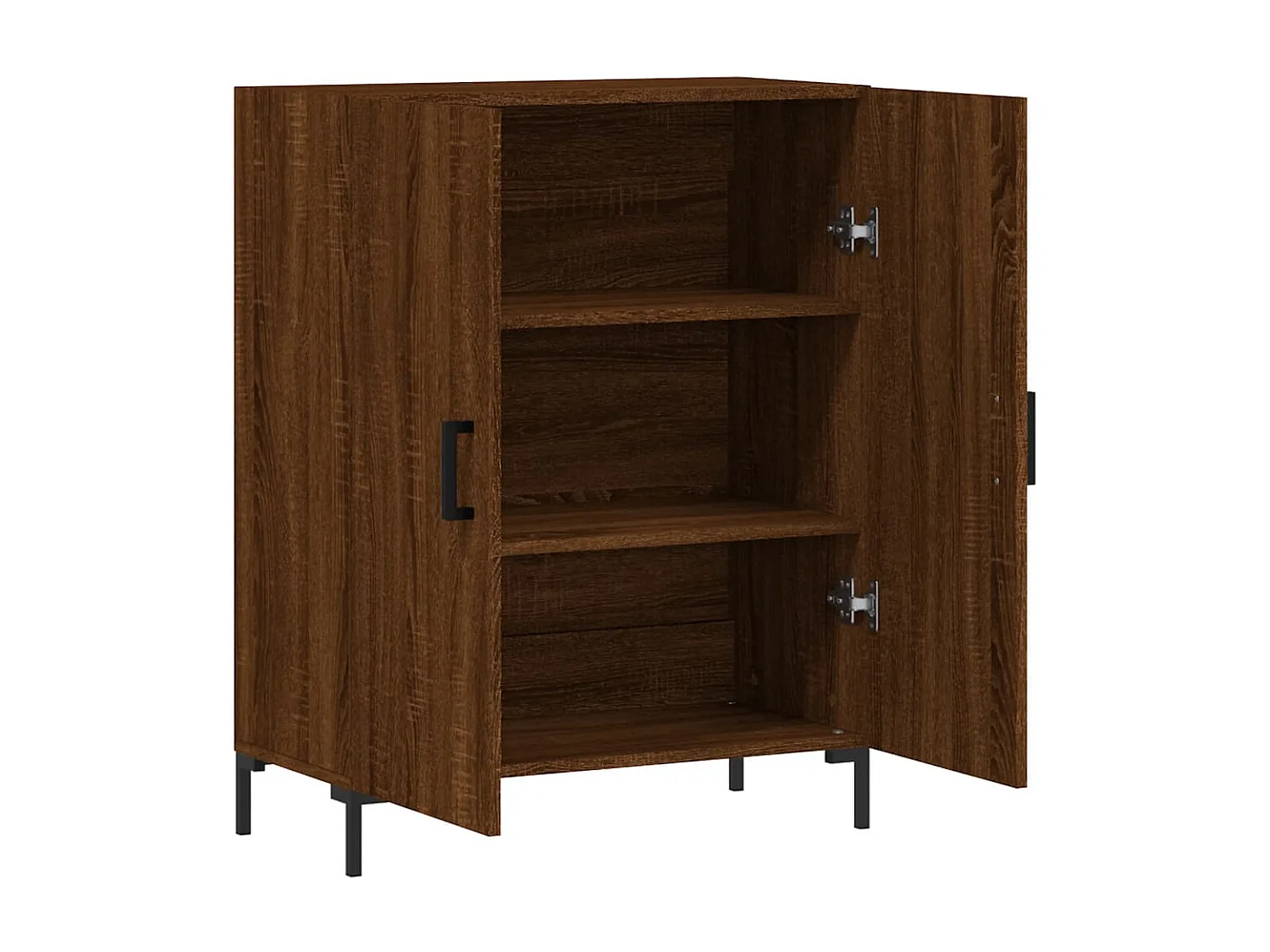 Sideboard Lowboard - Braun Eichen-Optik 69,5x34x90 cm Holzwerkstoff -RM92442