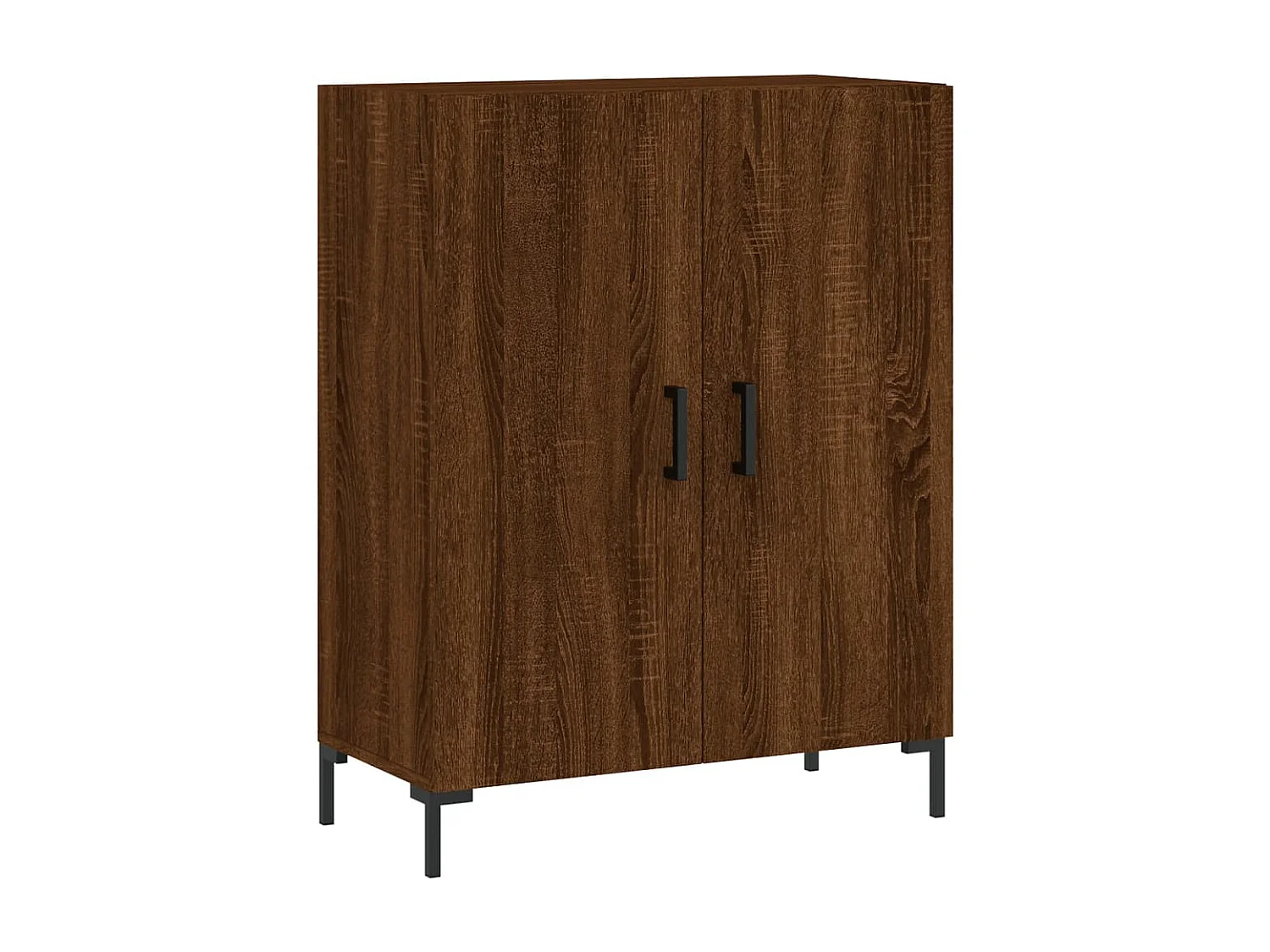 Sideboard Lowboard - Braun Eichen-Optik 69,5x34x90 cm Holzwerkstoff -RM92442