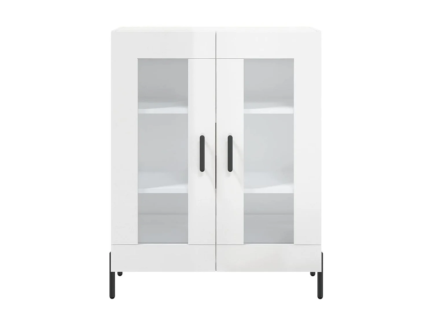 Sideboard Lowboard - Hochglanz-Weiß 69,5x34x90 cm Holzwerkstoff -RM13110