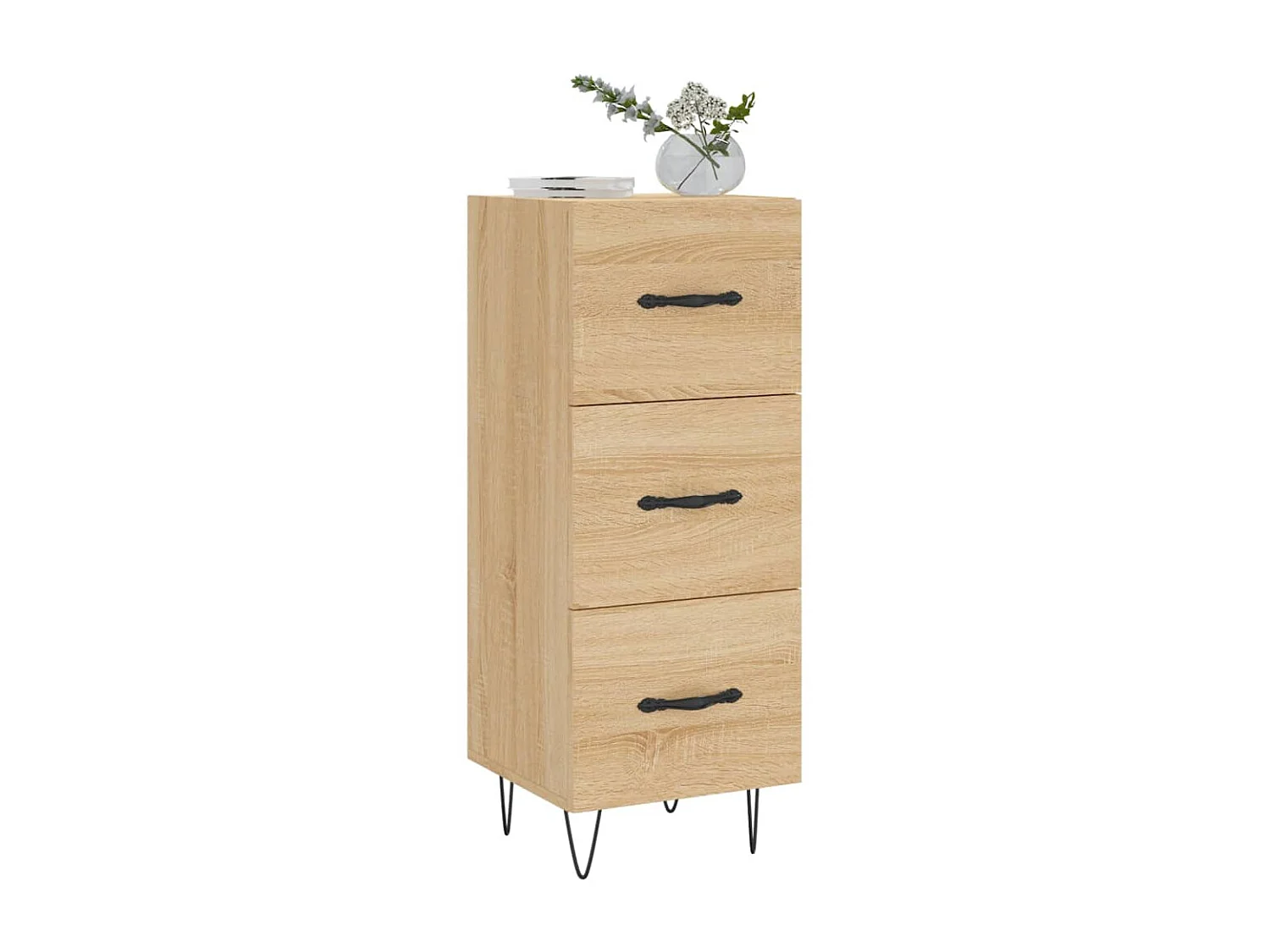 Sideboard Anrichte Sonoma-Eiche 34,5x34x90 cm Holzwerkstoff -RM78262