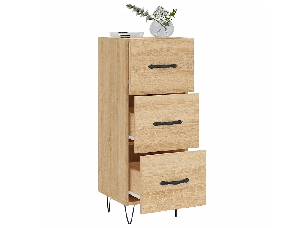 Sideboard Anrichte Sonoma-Eiche 34,5x34x90 cm Holzwerkstoff -RM78262