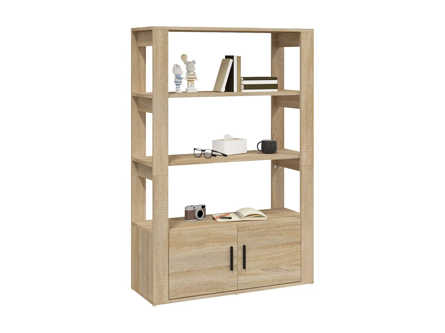 Sideboard Anrichte Sonoma-Eiche 80x30x119,5 cm Holzwerkstoff -RM76399