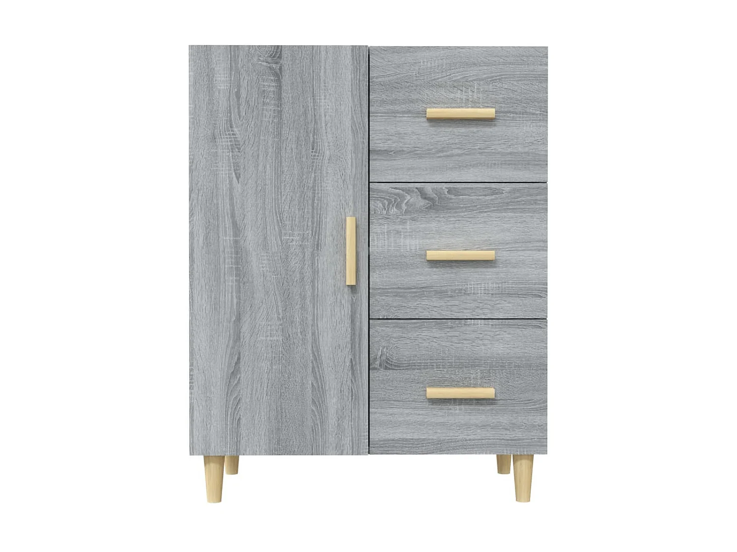 Sideboard Grau Sonoma - Lowboard 69,5x34x90 cm Holzwerkstoff -RM10299