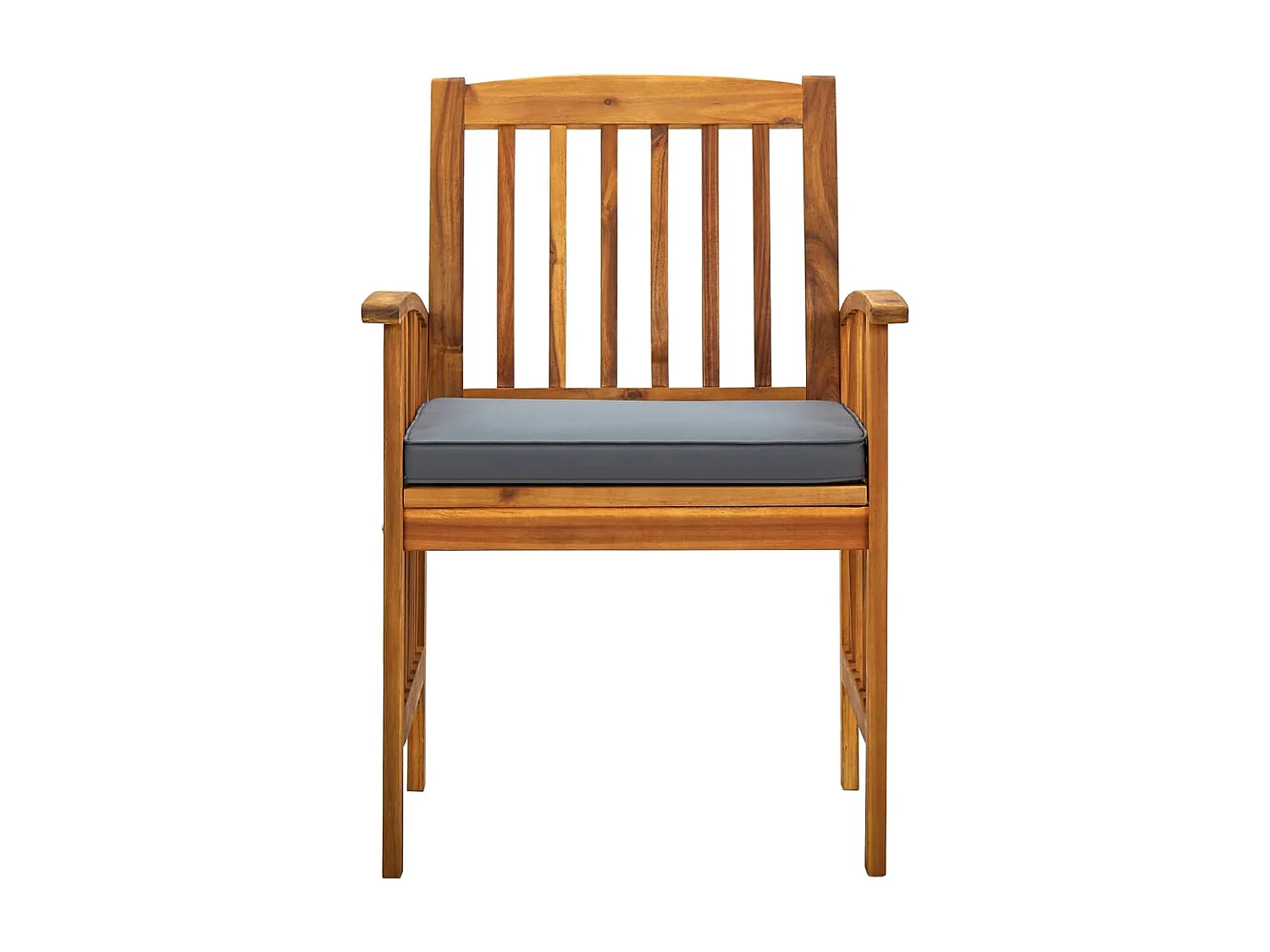 Chaises à dîner de jardin 3pcs et coussins Bois d'acacia massif SEF24639