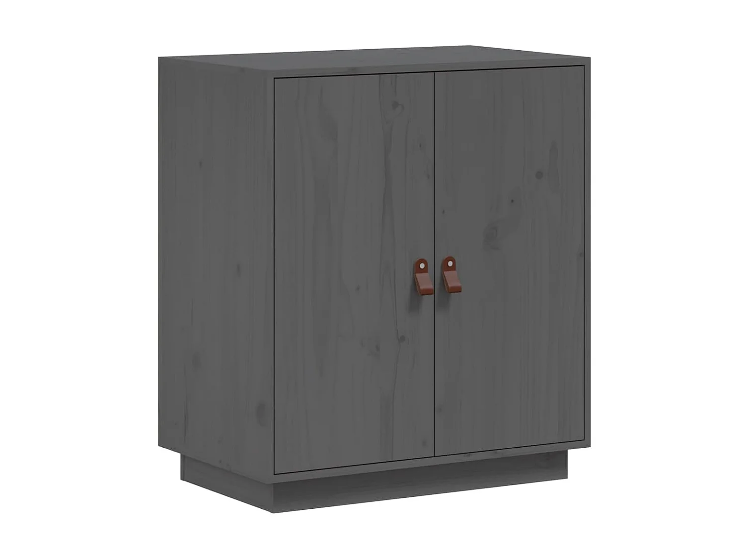 Sideboard Grau - Lowboard 65,5x40x75 cm Massivholz Kiefer -RM69791