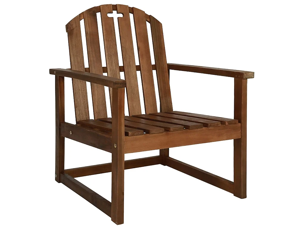 Chaises de jardin 2 pcs Bois d'acacia solide SEF56625