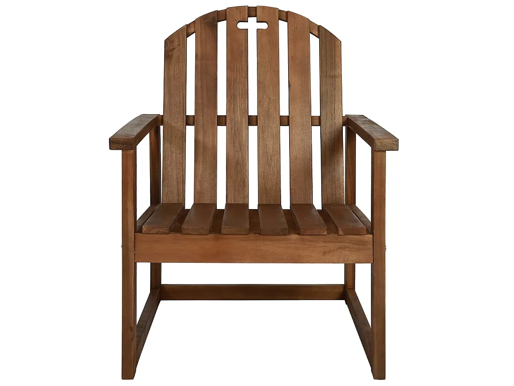 Chaises de jardin 2 pcs Bois d'acacia solide SEF56625